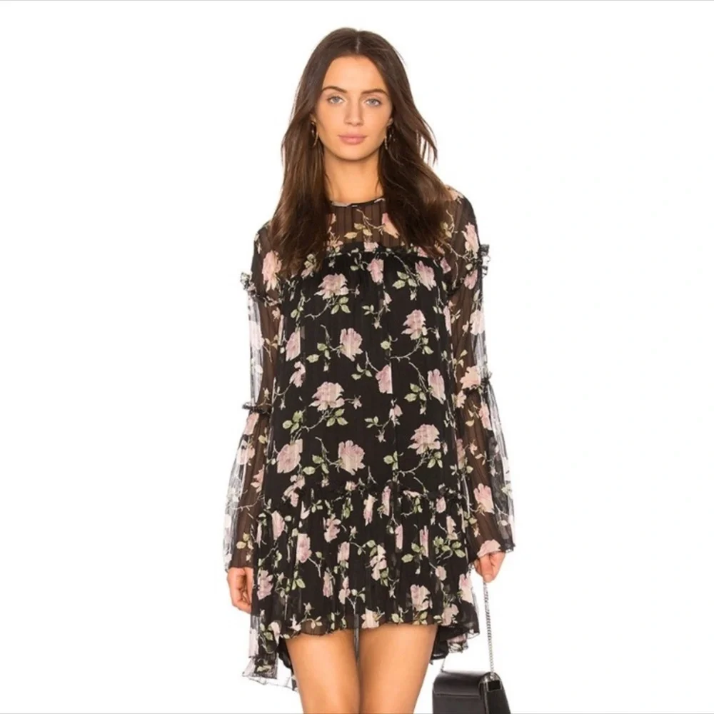 Ulla Johnson Dahlia Floral Mini Dress Sz S/4 - Picture 1 of 6
